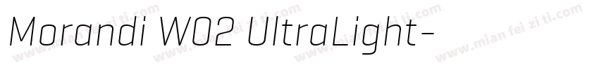 Morandi W02 UltraLight字体转换